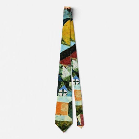 Klee – 黄色い半月を使用したコンポジション ネクタイ (正面)