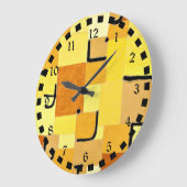Klee – 黄色のキャラクター ラージ壁時計 (傾斜)