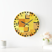 Klee – 黄色のキャラクター ラージ壁時計 (ホーム)
