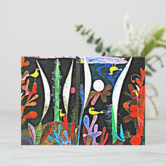 Klee – 黄色の鳥と風景 カード (スタンド正面)