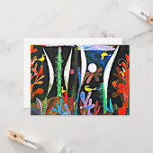 Klee – 黄色の鳥と風景 カード (正面/裏面インサイチュ)