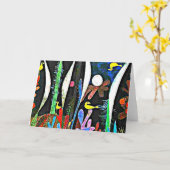 Klee – 黄色の鳥と風景 カード (黄色い花)