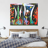 Klee – 黄色の鳥と風景 キャンバスプリント (インサイチュ (寝室))