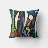 Klee – 黄色の鳥と風景 クッション (裏面)