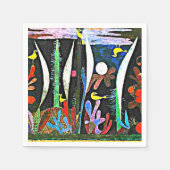 Klee – 黄色の鳥と風景 スタンダードカクテルナプキン (正面)