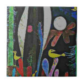 Klee – 黄色の鳥と風景 タイル (正面)