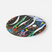 Klee – 黄色の鳥と風景 ペーパープレート (アングル)