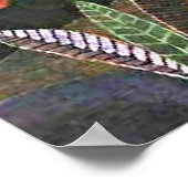 Klee – 黄色の鳥と風景 ポスター (角)