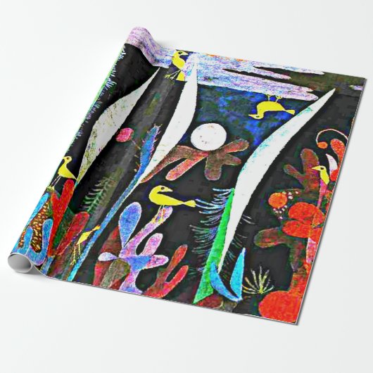 Klee – 黄色の鳥と風景 ラッピングペーパー (アンロールド)