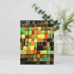 Klee – 黒の古代サウンド抽象芸術 ポストカード