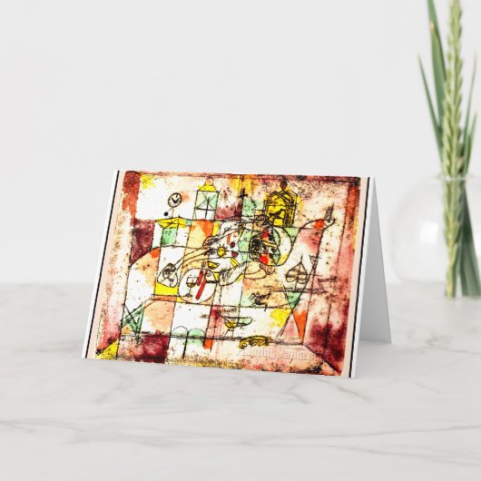 Klee - 203 Moribundus、抽象芸術・アート カード (正面)