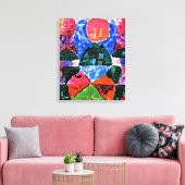 Klee - A Pressure of Tegernsee キャンバスプリント (インサイチュ (リビング))