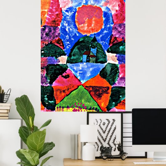 Klee - A Pressure of Tegernsee ポスター (ホームオフィス)