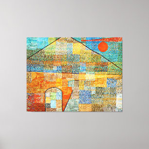 Klee - Ad Parnassus、有名な抽象芸術絵画ズ、 キャンバスプリント