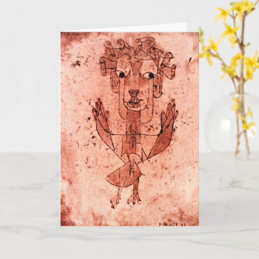 Klee - Angelus Novus (New Angel) カード (黄色い花)