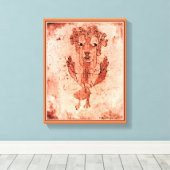 Klee - Angelus Novus (New Angel) キャンバスプリント (インサイチュ (ウッドフロア))