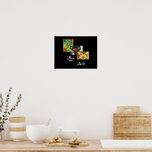 Klee artwork, Paul Klee colage, ポスター (キッチン)