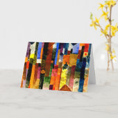 Klee - Before the Town、抽象芸術・アート、 カード (黄色い花)