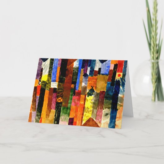 Klee - Before the Town、抽象芸術・アート、 カード (正面)