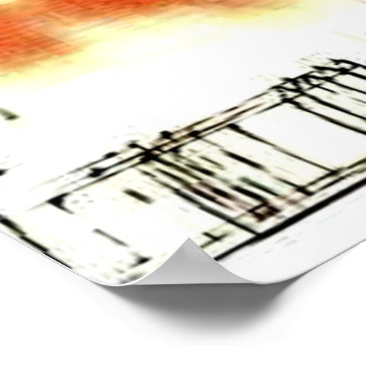 Klee - Bor上空の雲 ポスター (角)