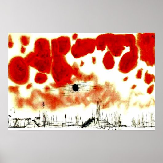 Klee - Bor上空の雲 ポスター (正面)