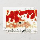 Klee - Bor上空の雲、 ポストカード (正面/裏面)