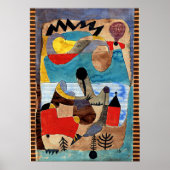 Klee - Castle landscape with black lightning ポスター (正面)