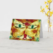 Klee - Cat and Bird カード (黄色い花)