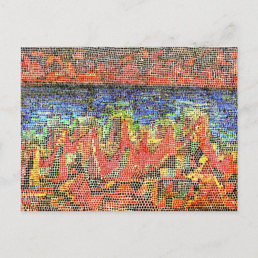 Klee - Cliffs by the Sea ポストカード (正面)