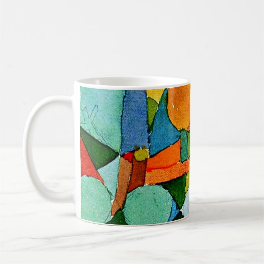 Klee - Color-Shapes、有名な絵画製品、 コーヒーマグカップ (左)