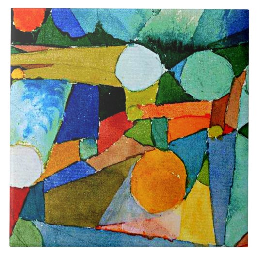 Klee - Color-Shapes、有名な絵画製品、 タイル (正面)