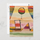 Klee - Der Balloon im Fenster ポストカード (正面/裏面)