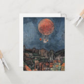 Klee - Der Luftballoon，有名絵画な カード (正面/裏面インサイチュ)