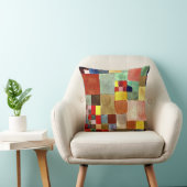 Klee - Flora on Sand、人気がある抽象芸術・アートワーク、 クッション (椅子)