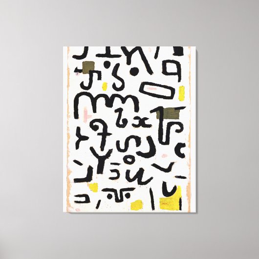 Klee - Gesetz、抽象芸術・アート キャンバスプリント (正面)