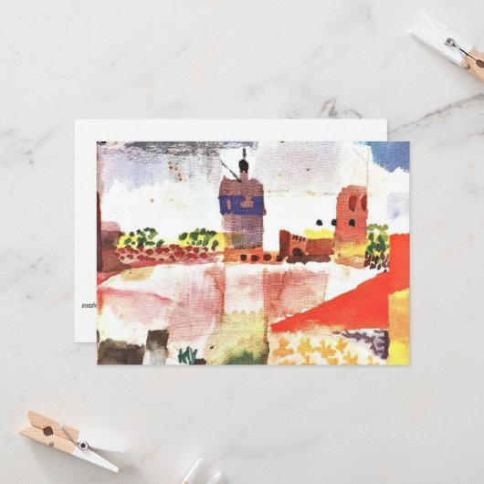 Klee - Hammamet with Mosque カード (正面/裏面インサイチュ)