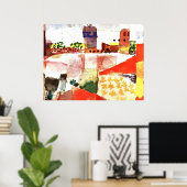 Klee - Hammamet with Mosque ポスター (ホームオフィス)