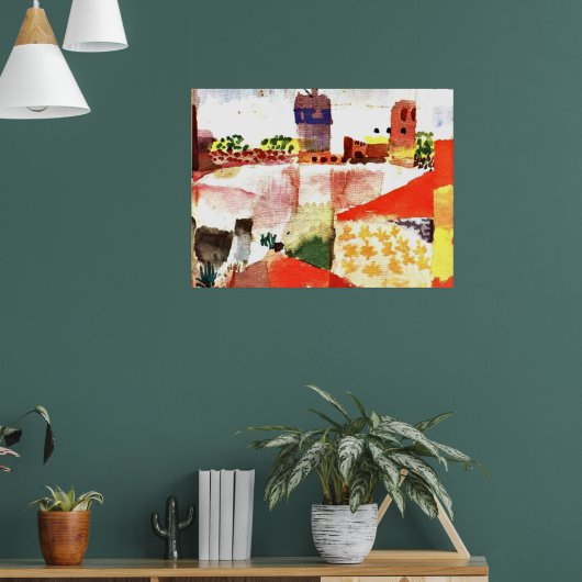 Klee - Hammamet with Mosque ポスター (リビング1)