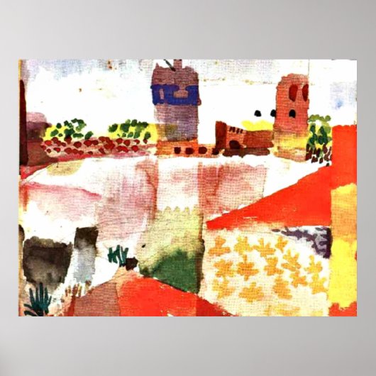 Klee - Hammamet with Mosque ポスター (正面)