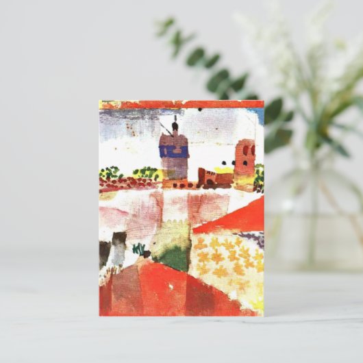 Klee - Hammamet with Mosque ポストカード (スタンド正面)