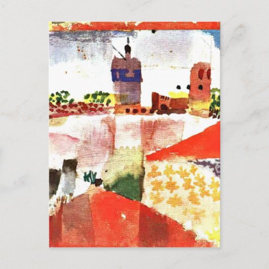 Klee - Hammamet with Mosque ポストカード (正面)