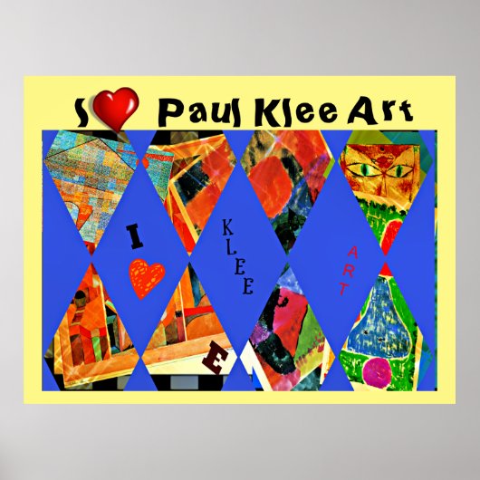 Klee - I Love Paul Klee Art ポスター (正面)