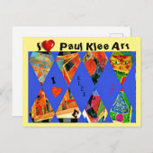 Klee - I Love Paul Klee Art ポストカード (正面/裏面)