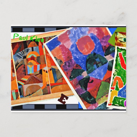 Klee - I Love Paul Klee, collage, ポストカード (正面)