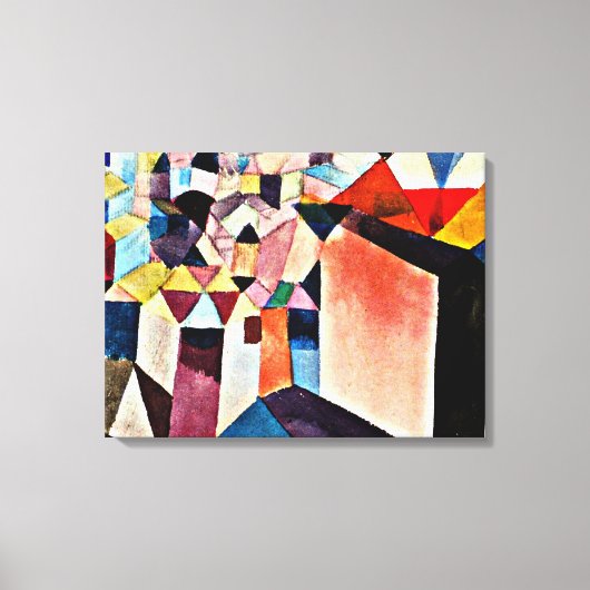 Klee - Insight into a City, キャンバスプリント (正面)