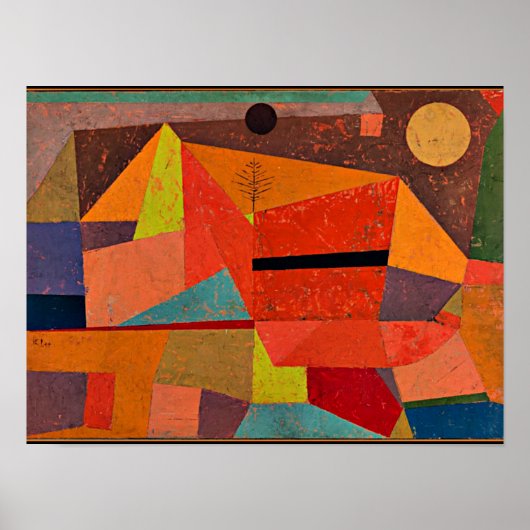 Klee - Joyful Mountain Landscape ポスター (正面)