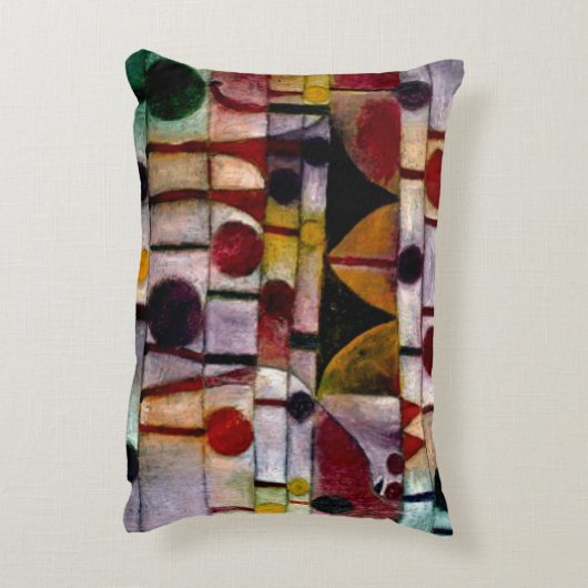 Klee - Kamel in Rhythmischer Baumlandschaft Klein アクセントクッション (裏面(縦))