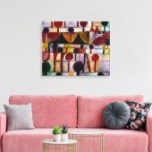 Klee - Kamel in Rhythmischer Baumlandschaft Klein キャンバスプリント (インサイチュ (リビング))