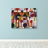 Klee - Kamel in Rhythmischer Baumlandschaft Klein キャンバスプリント (インサイチュ (ウッドフロア))