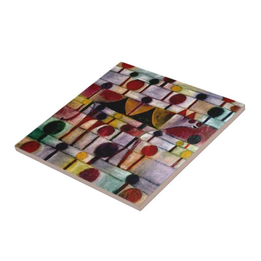 Klee - Kamel in Rhythmischer Baumlandschaft Klein タイル (側面)